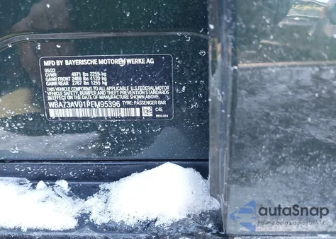 2023 BMW 430I Gran Coupe xDrive из США, поврежденный, VIN WBA73AV01PFM95396